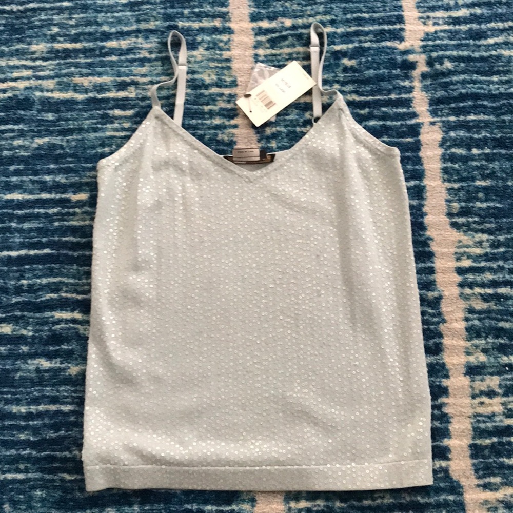 NWT BCBG MAXAZRIA Sequined Knit Tank Top